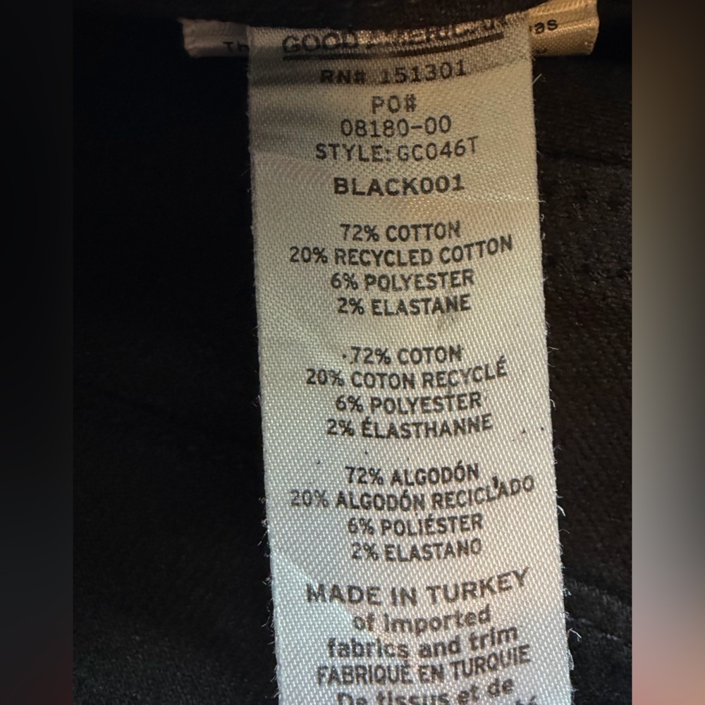 Good American Women's Good Classic Coated Pants Size 4/27 - Picture 15 of 15